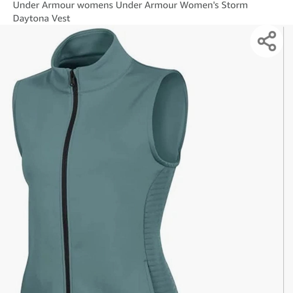 NWT Under Armour Storm Water Resistant Vest in Dust, Size Medium